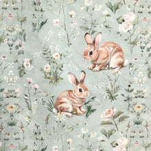 Lataa kuva Galleria-katseluun, TRIKOO FLOWER BUNNIES, MINT GREEN
