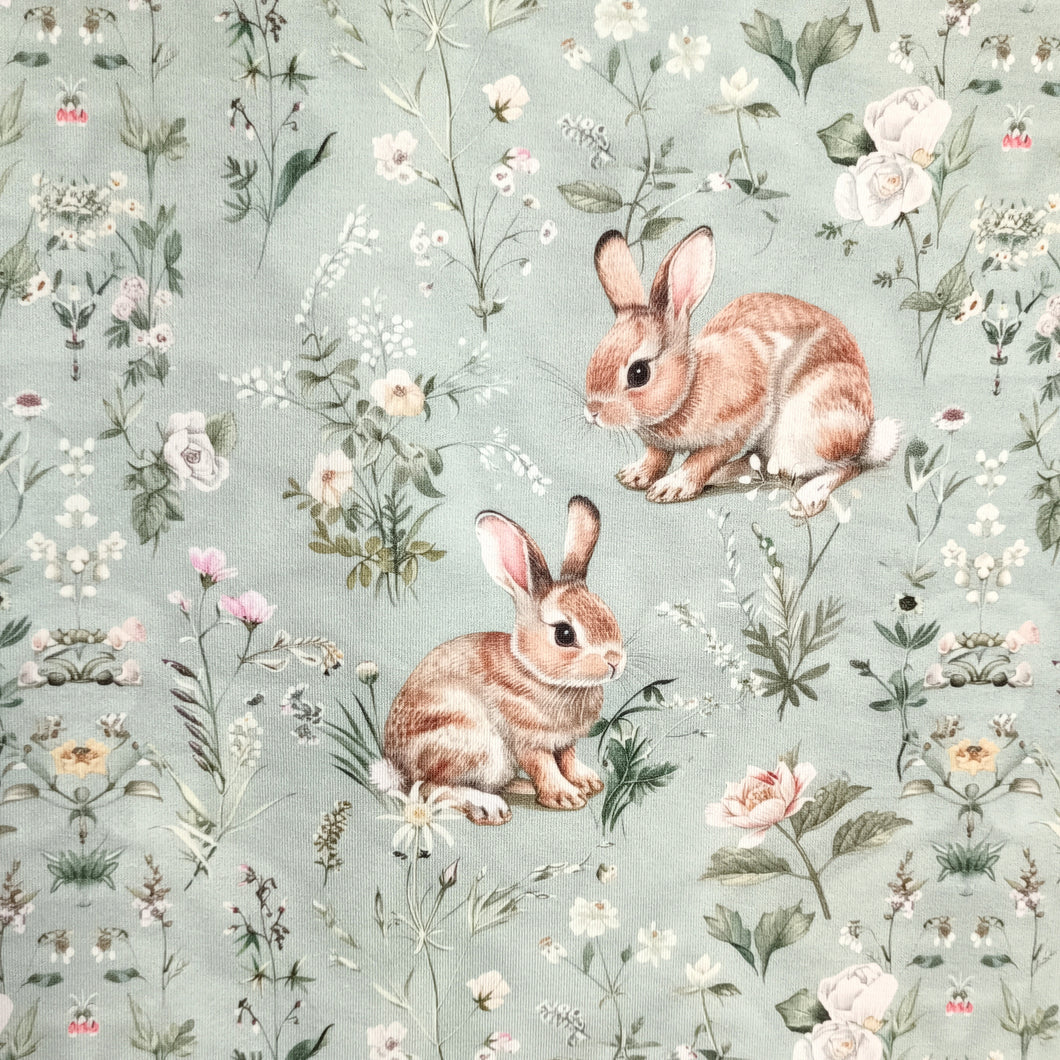 TRIKOO FLOWER BUNNIES, MINT GREEN